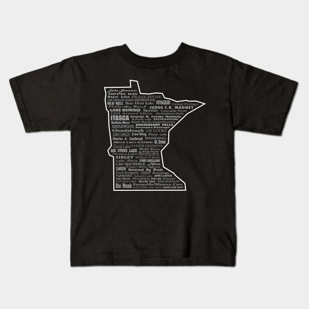 MN Parks Kids T-Shirt by Northofthepines